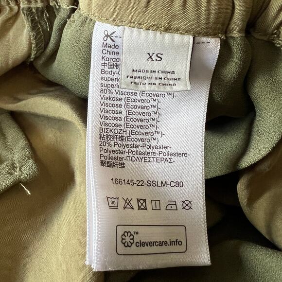 Scotch & Soda Casual Pants Women's Viscose Drawstring Joggers Army Green Size XS - Picture 13 of 14